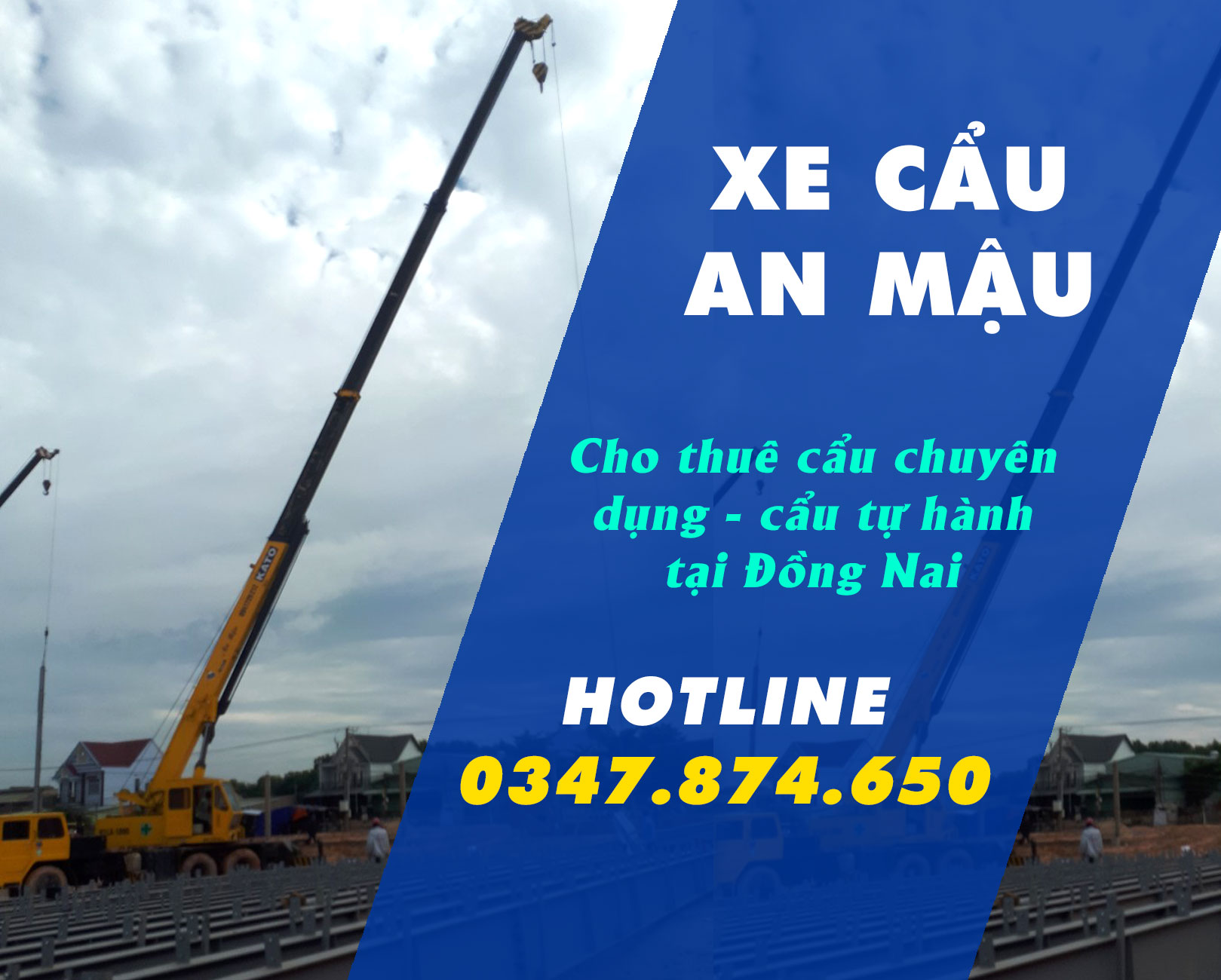 Dịch vụ cho thuê xe cẩu tại Đồng Nai của Hùng Cường Move